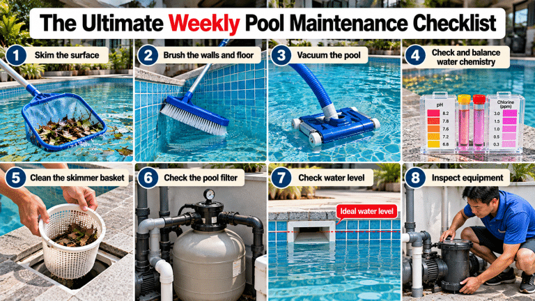 weekly pool maintenance checklist