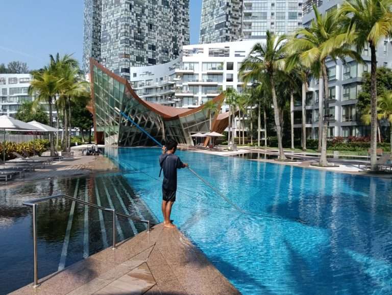 pool maintenance by watercraft engineering in singapore at keppel bay