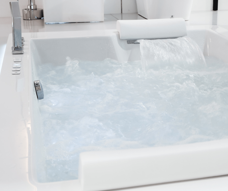 close up of jacuzzi system